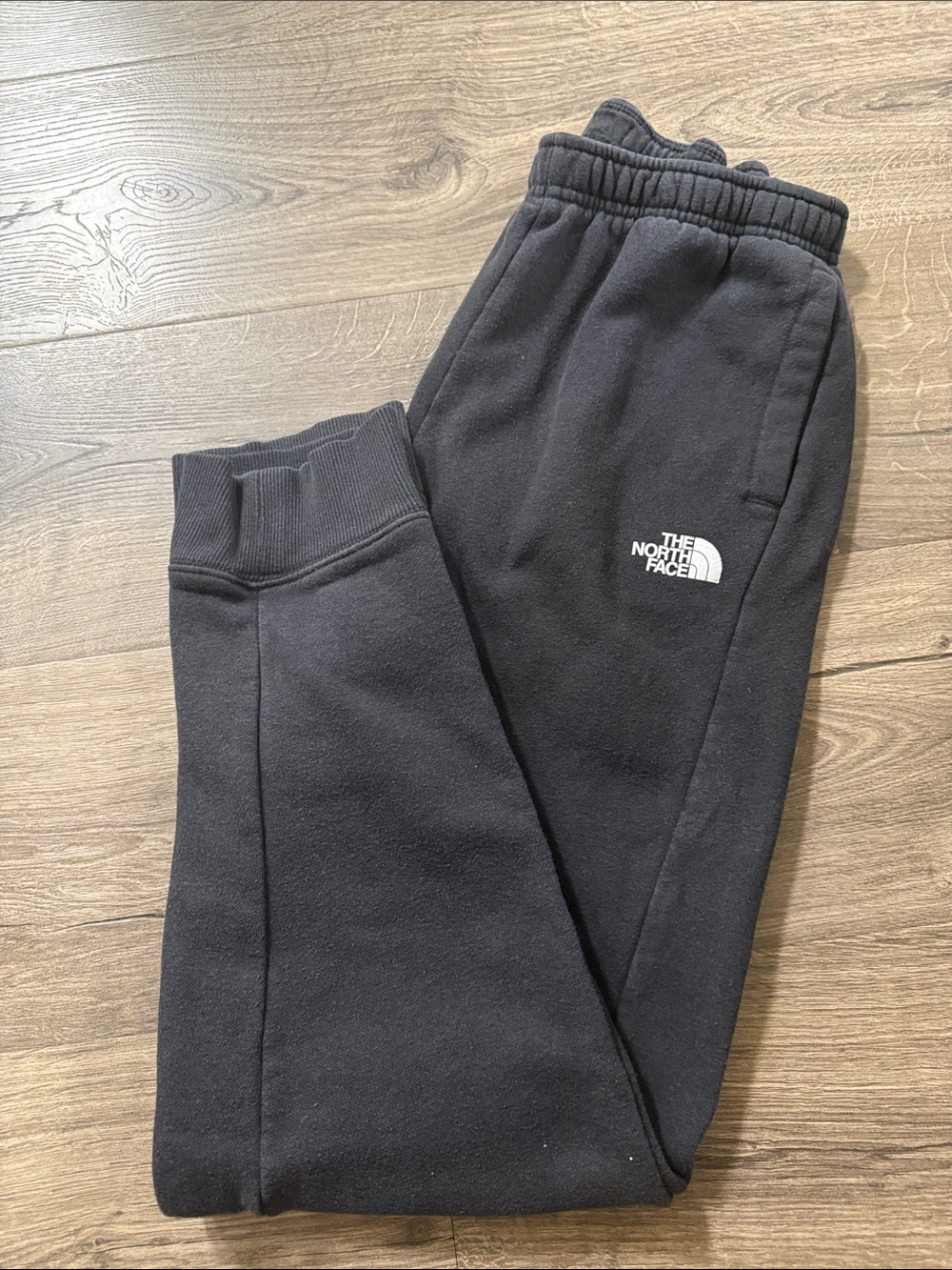 The North Face Kids Black Fleece Joggers with Logo
